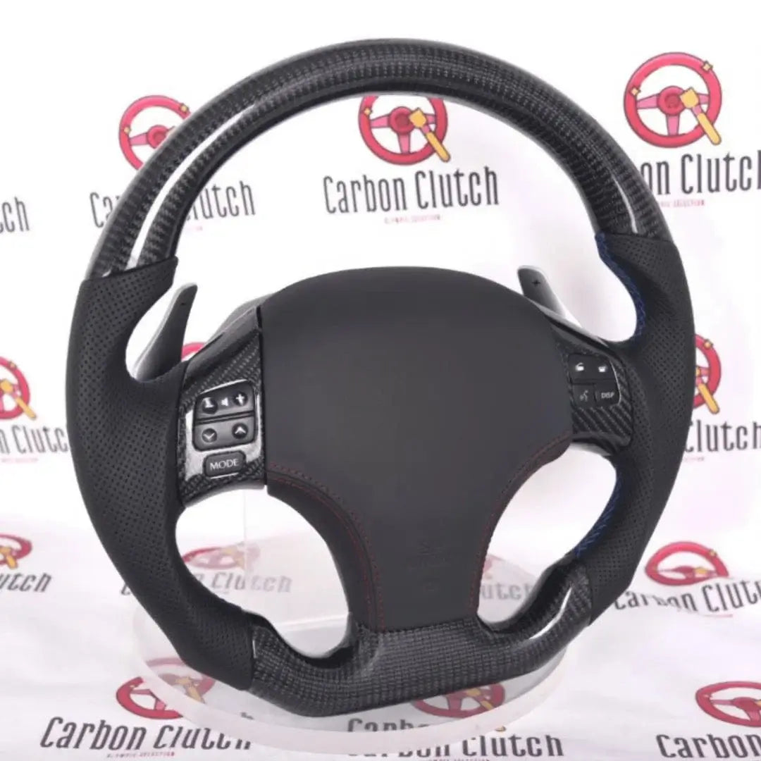 Carbon Clutch Carbon Fiber Steering Wheel 2006-2013 LEXUS IS250 & IS350 Custom Carbon Fiber Steering Wheel