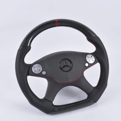 Carbon Clutch Carbon Fiber Steering Wheel 2007-2010 Mercedes C-Class W204 Custom Fiber Steering Wheel