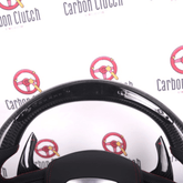 Carbon Clutch Carbon Fiber Steering Wheel 2007+ Audi A4/A5/A6/A7 S/RS Custom Carbon Fiber Steering Wheel