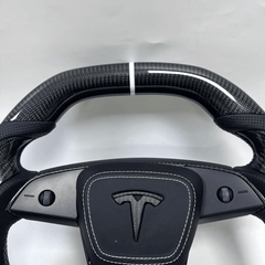 Carbon Clutch Carbon Fiber Steering Wheel 2024+ Tesla Model 3/Y Custom Carbon Fiber Steering Wheel