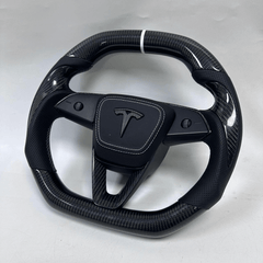 Carbon Clutch Carbon Fiber Steering Wheel 2024+ Tesla Model 3/Y Custom Carbon Fiber Steering Wheel