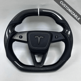 Carbon Clutch Carbon Fiber Steering Wheel 2024+ Tesla Model 3/Y Custom Carbon Fiber Steering Wheel