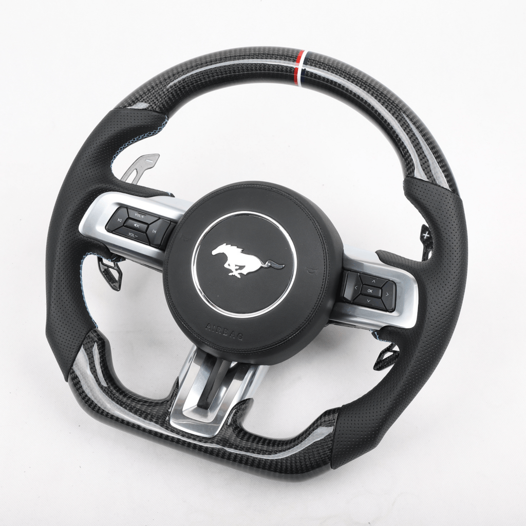 Carbon Clutch 2015+ ford Mustang Carbon Fiber Steering Wheel