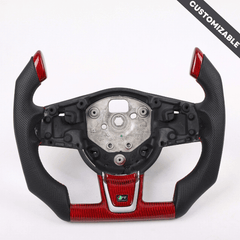 Carbon Clutch 2017+ Jaguar F-Pace/XE Custom Carbon Fiber Steering Wheel F1 Style