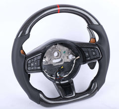 2017+ Jaguar F-Pace/XE Custom Carbon Fiber Steering Wheel.