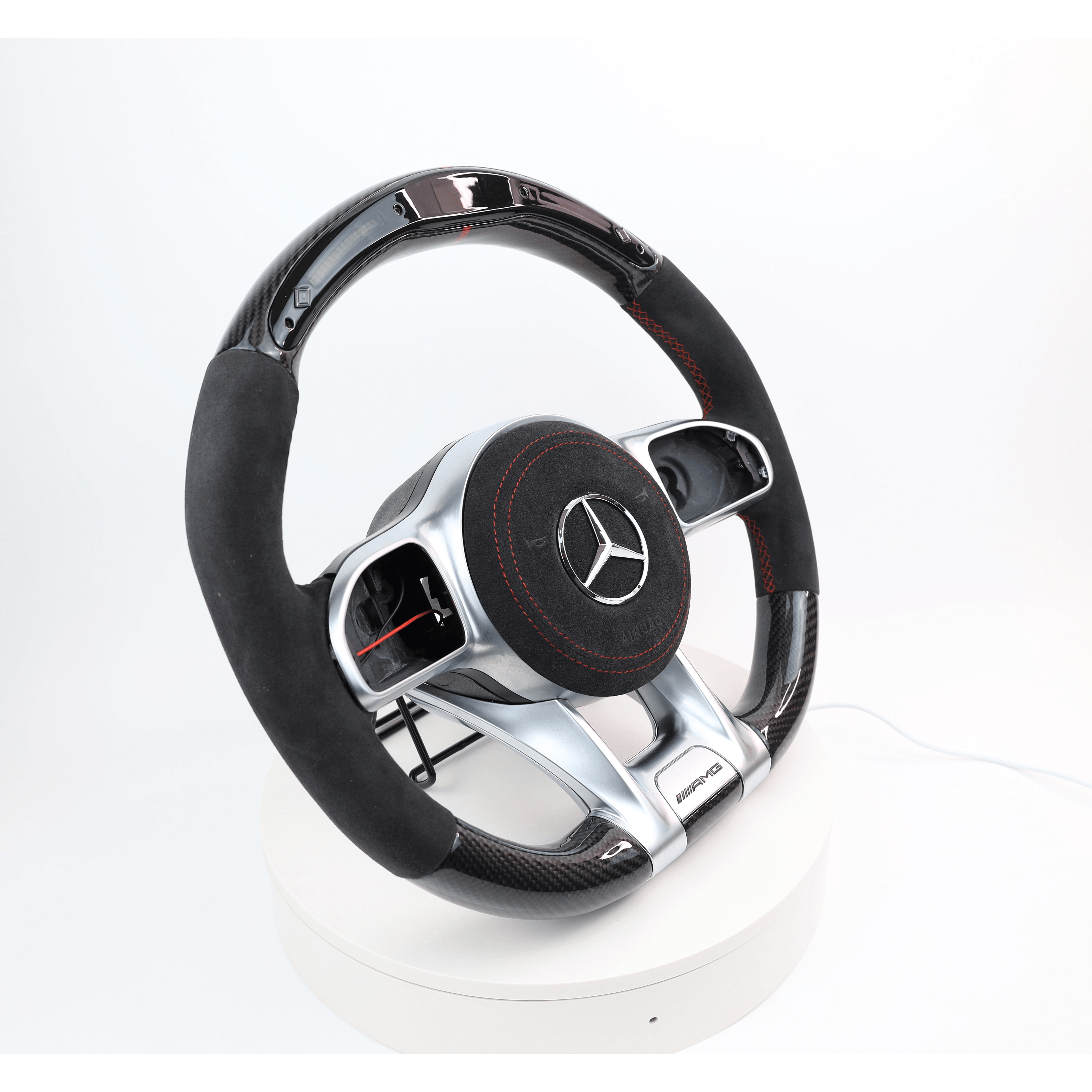 Carbon Clutch Carbon Fiber Steering Wheel 2019+ Mercedes LED Carbon Fiber Steering Wheel
