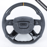Carbon Clutch AUDI A6 13-18 four frame Custom Steering Wheel