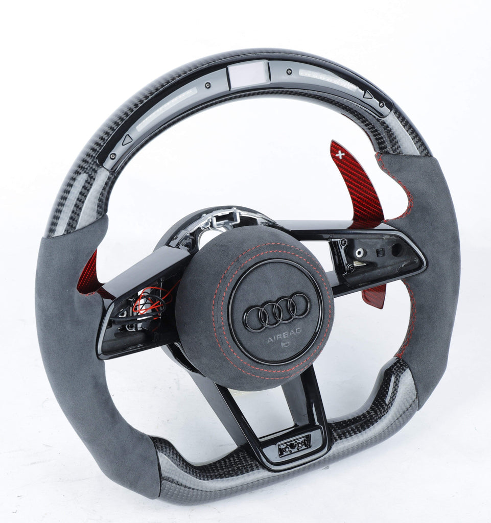 Audi R8/TTRS 2015+ Custom Carbon Fiber Steering Wheel with (Airbag Cover).