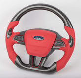 Ford Focus 2015+ ST/RS Custom Carbon Fiber Steering Wheel with (Airbag Cover).