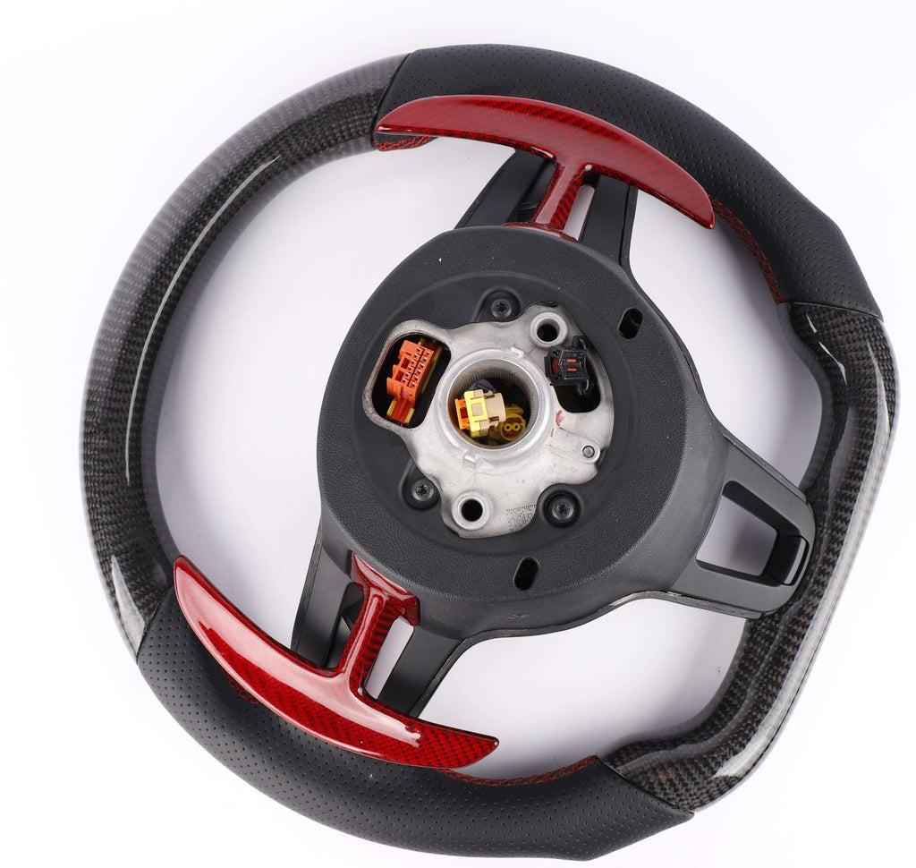 2017 Porsche Macan Custom Carbon Fiber Steering Wheel.