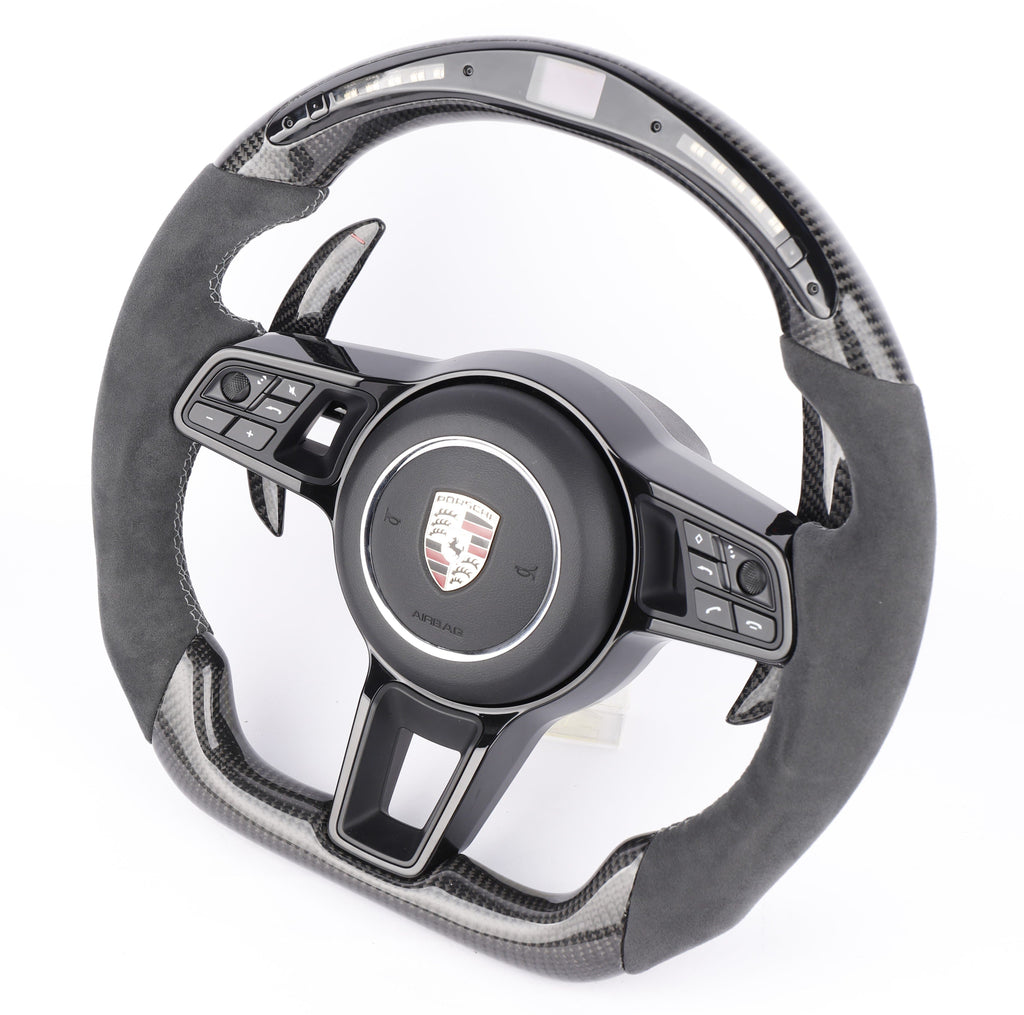 Porsche 2015-2018 Custom Carbon Fiber Steering Wheel.