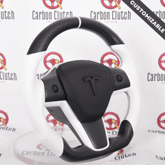 Carbon Clutch Tesla Model 3/Y Custom Carbon Fiber Steering Wheel
