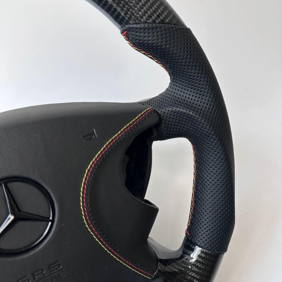 Carbon Clutch Carbon Fiber Steering Wheel 2000-2011 Mercedes E55 Custom Carbon Fiber Steering Wheel