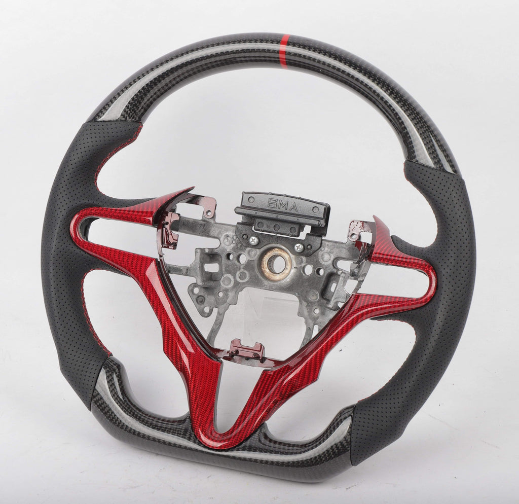 Carbon Clutch Carbon Fiber Steering Wheel 2006-2011 Honda Civic 8th Gen Custom Carbon Fiber Steering Wheel