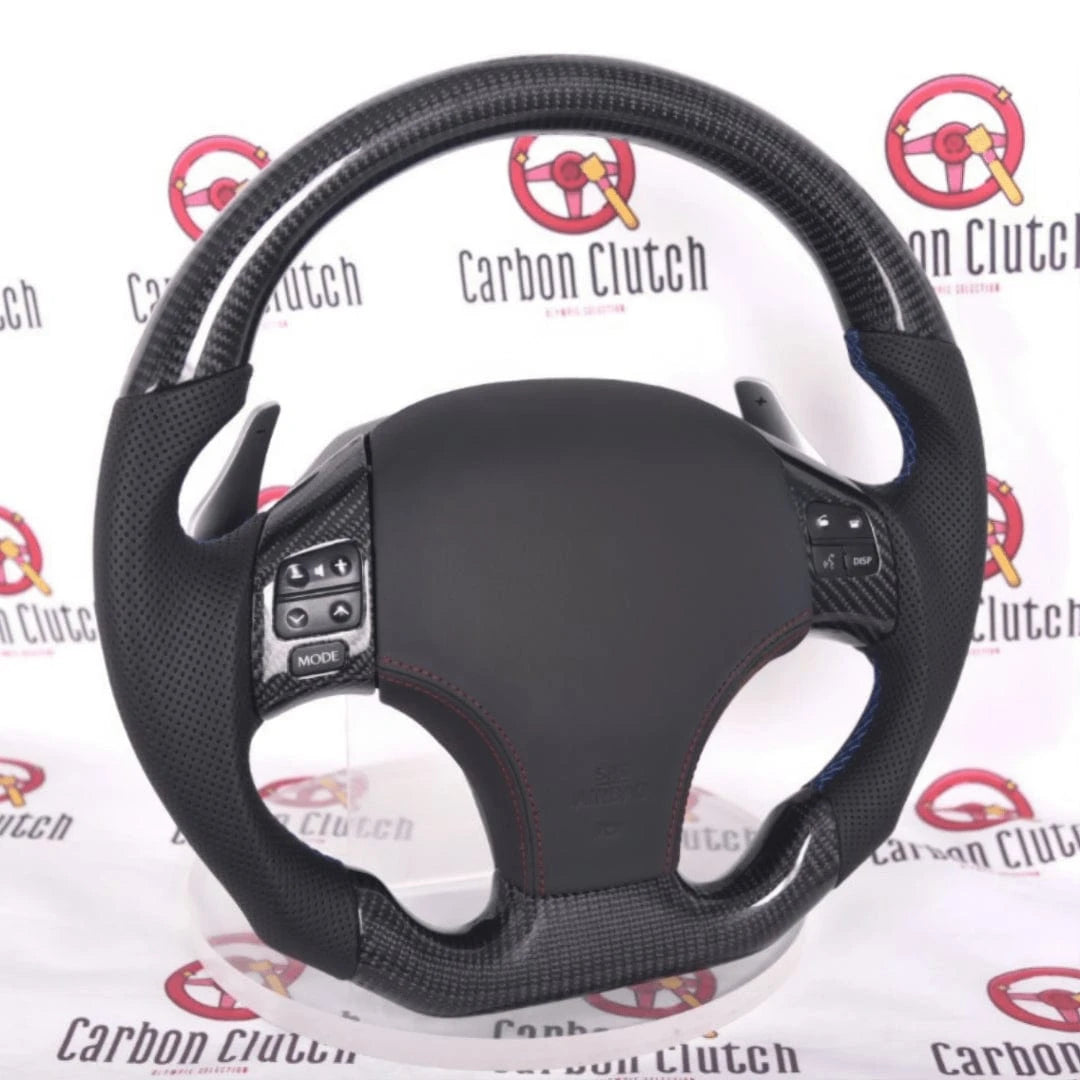 Carbon Clutch Carbon Fiber Steering Wheel 2006-2013 LEXUS IS250 & IS350 Custom Carbon Fiber Steering Wheel