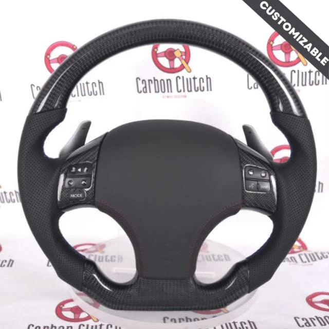 Carbon Clutch Carbon Fiber Steering Wheel 2006-2013 LEXUS IS250 & IS350 Custom Carbon Fiber Steering Wheel