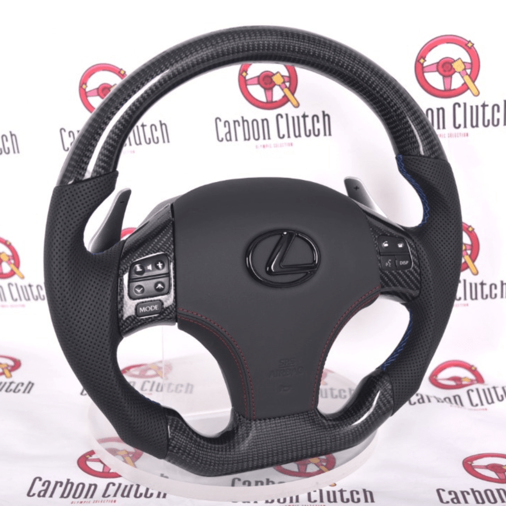 Carbon Clutch Carbon Fiber Steering Wheel 2006-2013 LEXUS IS250 & IS350 Custom Carbon Fiber Steering Wheel