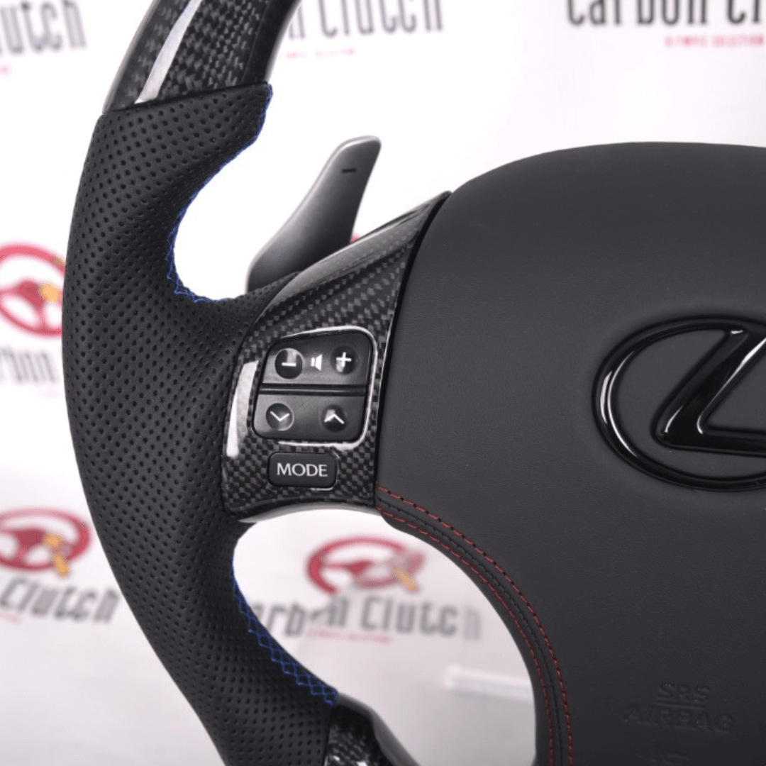 Carbon Clutch Carbon Fiber Steering Wheel 2006-2013 LEXUS IS250 & IS350 Custom Carbon Fiber Steering Wheel