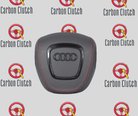 Carbon Clutch Carbon Fiber Steering Wheel 2007+ Audi A4/A5/A6/A7 S/RS Custom Airbag Cover