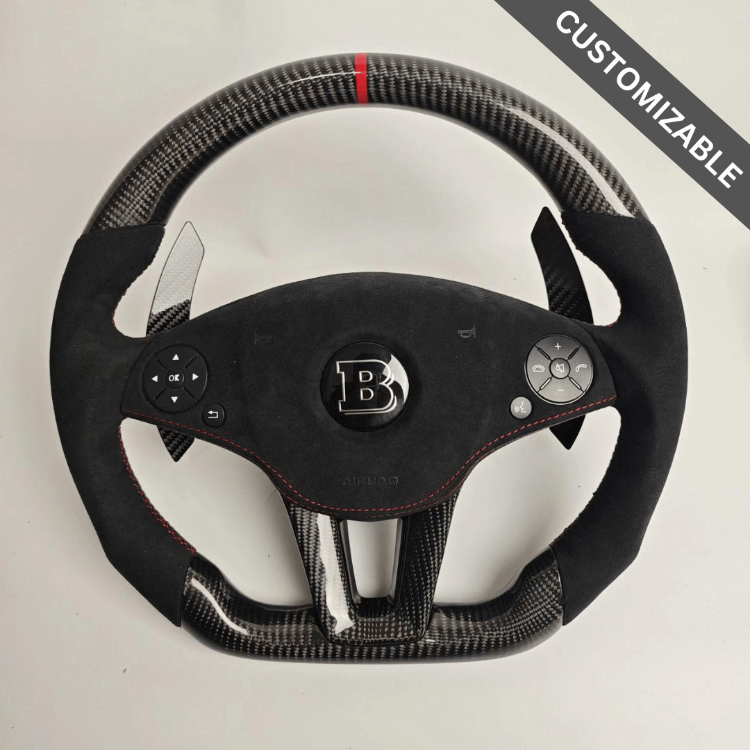 Carbon Clutch Carbon Fiber Steering Wheel 2008-2015 Mercedes SLS / Brabus Custom Carbon Fiber Steering Wheel