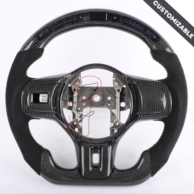 Carbon Clutch Carbon Fiber Steering Wheel 2008-2015 Mitsubishi Evo X Custom Carbon Fiber Steering Wheel