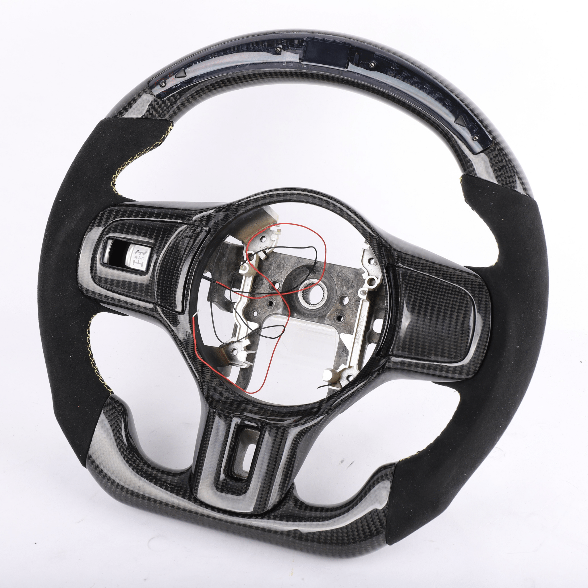 Carbon Clutch Carbon Fiber Steering Wheel 2008-2015 Mitsubishi Evo X Custom Carbon Fiber Steering Wheel