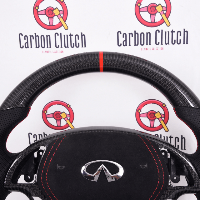 Carbon Clutch Carbon Fiber Steering Wheel 2008+ Infiniti G25, G35, G37, & QX50 Custom Carbon Fiber Steering Wheel