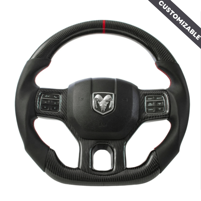 Carbon Clutch Carbon Fiber Steering Wheel 2009-2012 Ram 1500/2500 Custom Carbon Fiber Steering Wheel