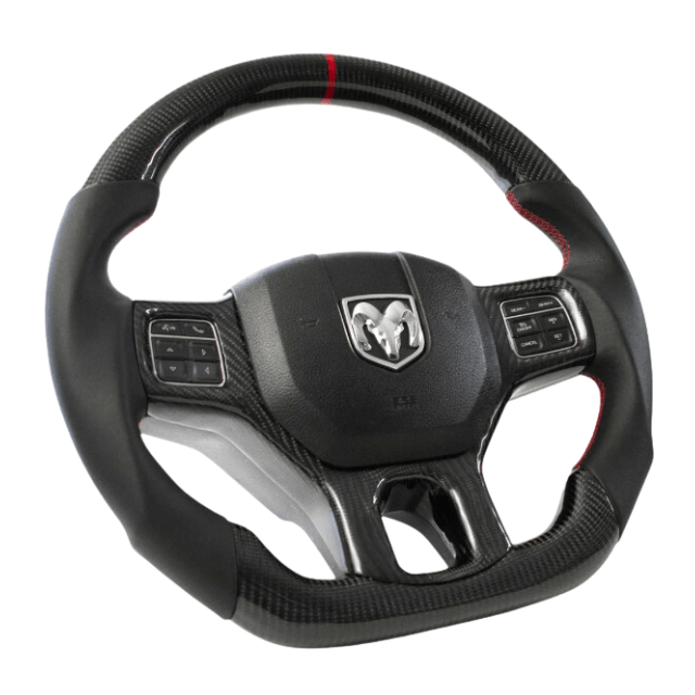 Carbon Clutch Carbon Fiber Steering Wheel 2009-2012 Ram 1500/2500 Custom Carbon Fiber Steering Wheel