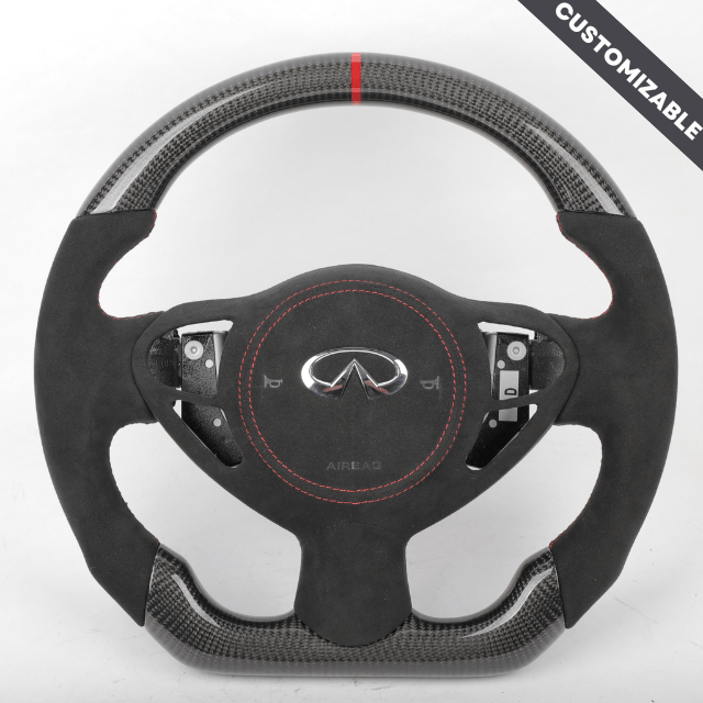 Carbon Clutch Carbon Fiber Steering Wheel 2009+ Infiniti FX35 FX37 FX50 QX70 Custom Carbon Fiber Steering Wheel