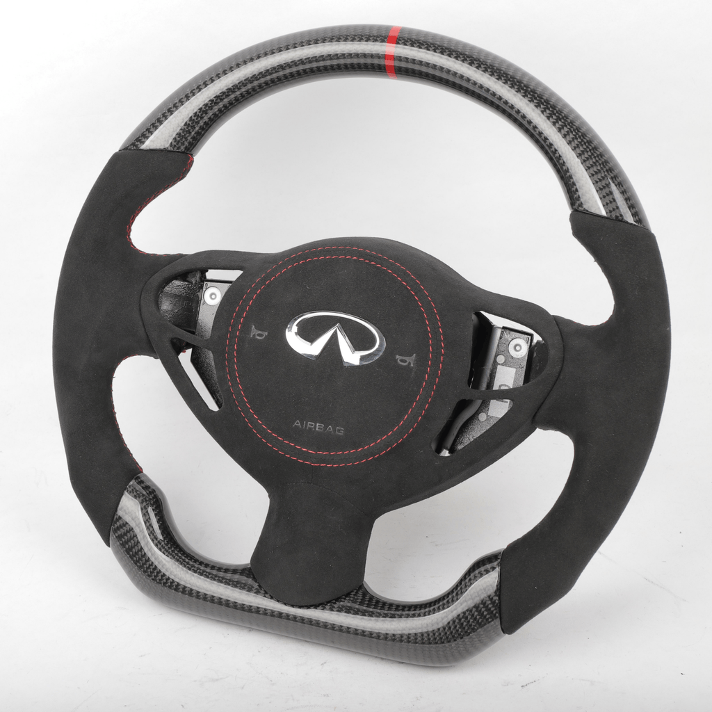 Carbon Clutch Carbon Fiber Steering Wheel 2009+ Infiniti FX35 FX37 FX50 QX70 Custom Carbon Fiber Steering Wheel