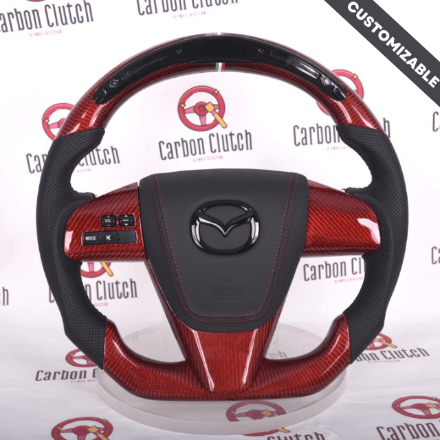 Carbon Clutch Carbon Fiber Steering Wheel 2010/13 Mazda 3 Custom Carbon Fiber Steering Wheel