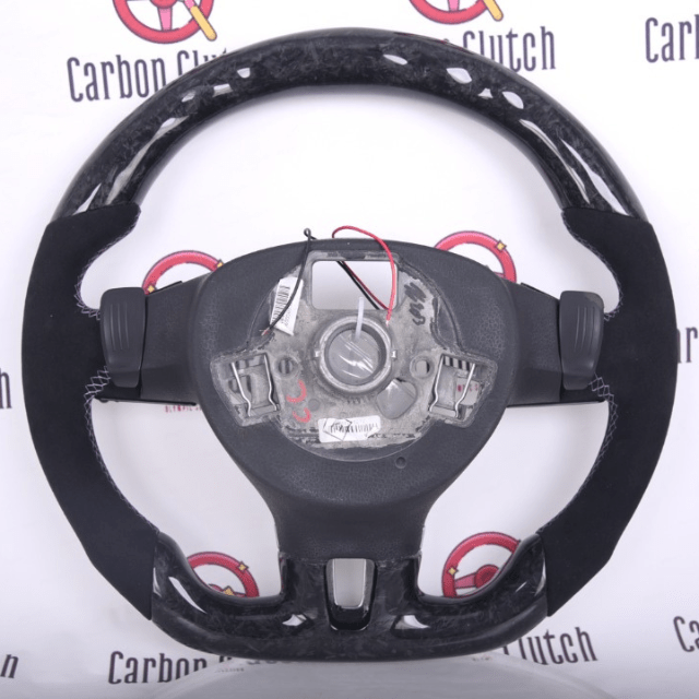 Carbon Clutch Carbon Fiber Steering Wheel 2011+ VOLKSWAGEN MK6 GTI Custom Carbon Fiber Steering Wheel