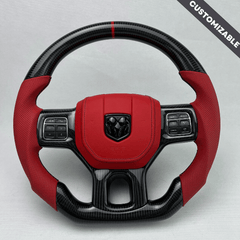 Carbon Clutch Carbon Fiber Steering Wheel 2012 - 2018 Ram 1500/2500 Custom Carbon Fiber Steering Wheel