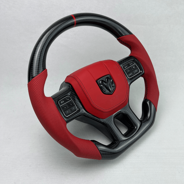 Carbon Clutch Carbon Fiber Steering Wheel 2012 - 2018 Ram 1500/2500 Custom Carbon Fiber Steering Wheel