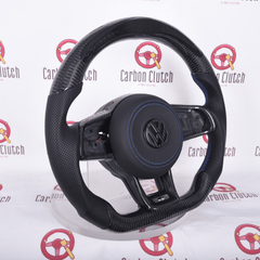 Carbon Clutch Carbon Fiber Steering Wheel 2014+ Volkswagen Golf MK7 GTI & R Custom Carbon Fiber Steering Wheel