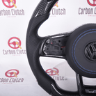 Carbon Clutch Carbon Fiber Steering Wheel 2014+ Volkswagen Golf MK7 GTI & R Custom Carbon Fiber Steering Wheel