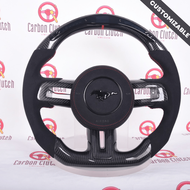 Carbon Clutch Carbon Fiber Steering Wheel 2015-2022 ford Mustang/Shelby Custom Carbon Fiber Steering Wheel