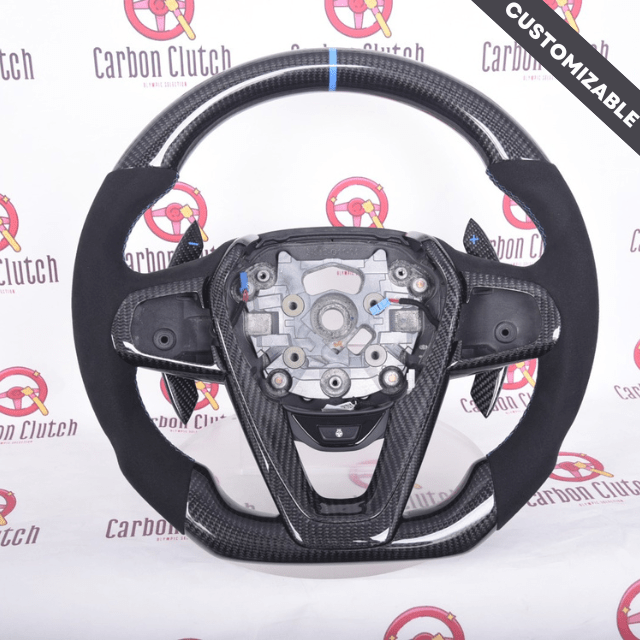 Carbon Clutch Carbon Fiber Steering Wheel 2015+ BMW 5,6,7 Series G30/G31/G10/G12/ X5 X6 X7 Sport Custom Carbon Fiber Steering Wheel
