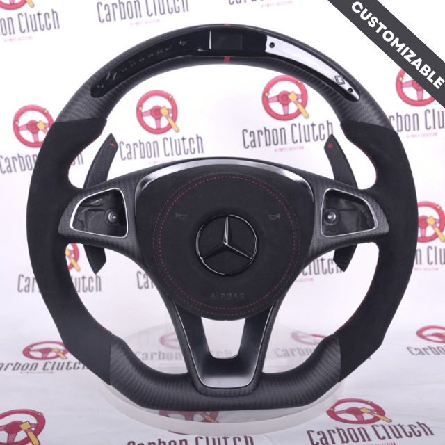Carbon Clutch Carbon Fiber Steering Wheel 2016-2019 Mercedes Non AMG Custom Carbon Steering Wheel
