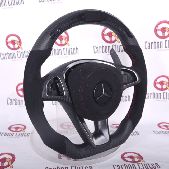 Carbon Clutch Carbon Fiber Steering Wheel 2016-2019 Mercedes Non AMG Custom Carbon Steering Wheel