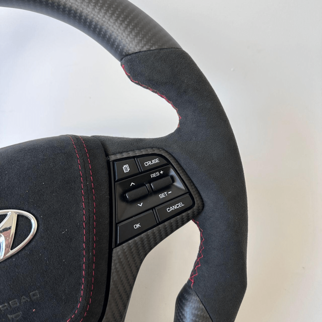 Carbon Clutch Carbon Fiber Steering Wheel 2017-2018 HYUNDAI Elantra Custom Carbon Fiber Steering Wheel