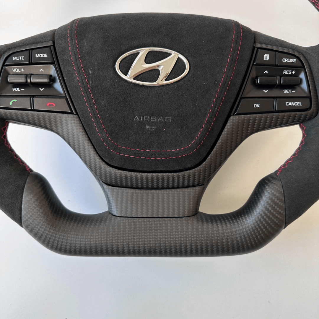 Carbon Clutch Carbon Fiber Steering Wheel 2017-2018 HYUNDAI Elantra Custom Carbon Fiber Steering Wheel