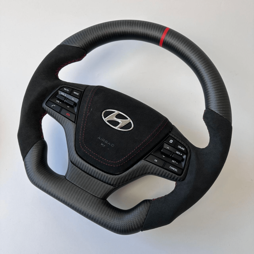 Carbon Clutch Carbon Fiber Steering Wheel 2017-2018 HYUNDAI Elantra Custom Carbon Fiber Steering Wheel