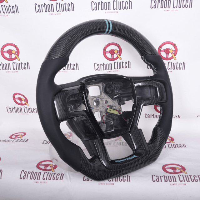 Carbon Clutch Carbon Fiber Steering Wheel 2017+ Ford raptor Custom Carbon Fiber Steering Wheel