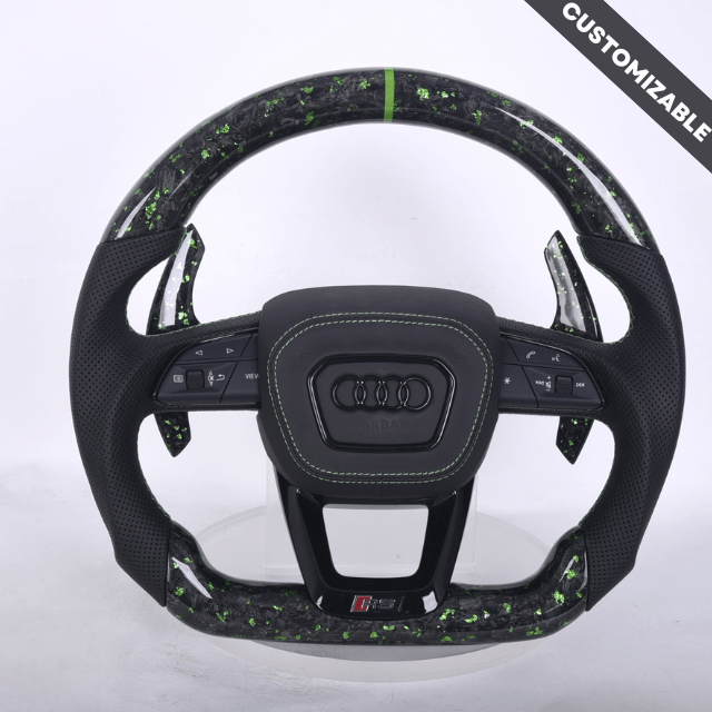 Carbon Clutch Carbon Fiber Steering Wheel 2018+ Audi S,RS/Q5/Q6/Q7/Q8 Custom Carbon Fiber Steering Wheel