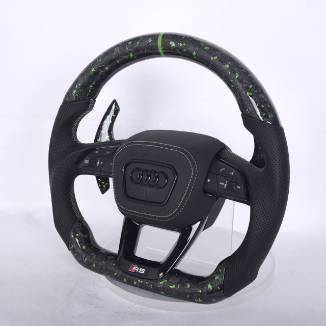 Carbon Clutch Carbon Fiber Steering Wheel 2018+ Audi S,RS/Q5/Q6/Q7/Q8 Custom Carbon Fiber Steering Wheel