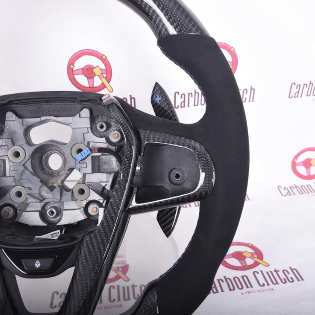 Carbon Clutch Carbon Fiber Steering Wheel 2019+ BMW 5,6,7 Series G30/G31/G10/G12/ X5 X6 X7 Sport Custom Carbon Fiber Steering Wheel