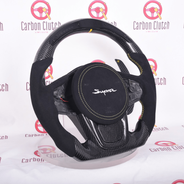 Carbon Clutch Carbon Fiber Steering Wheel 2020+ Toyota Supra A90/A91 Custom Carbon Fiber Steering Wheel