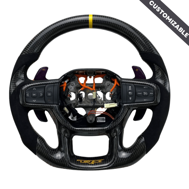 Carbon Clutch Carbon Fiber Steering Wheel 2021 -2024 Dodge TRX Custom Carbon Fiber Steering Wheel